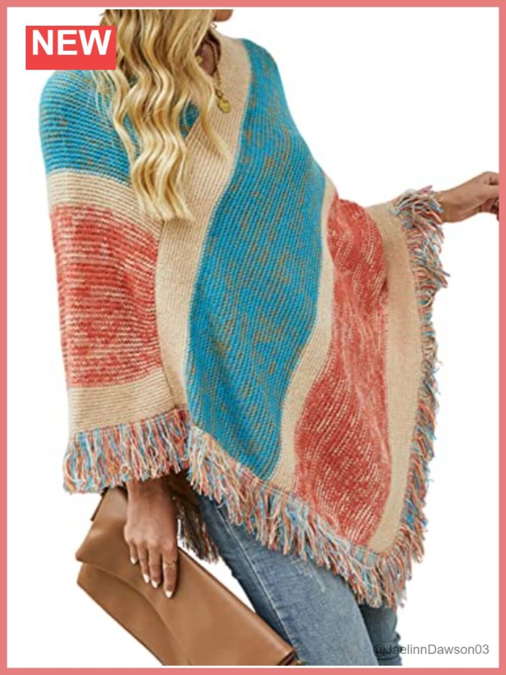 Bohemian Poncho Cardigan Shawl Collar Cotton Blend Wrap Lightweight Layer
